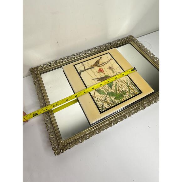 Vintage John James Audubon Savannah Sparrow Birds Wall Hanging Tile - Picture 6 of 10